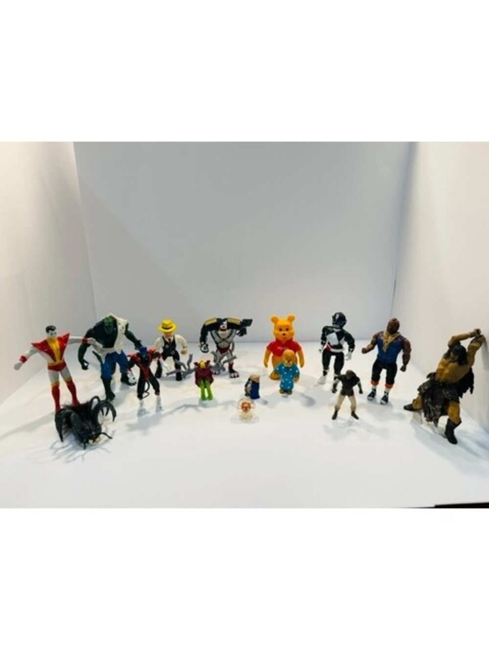 Vintage 80s 90s Action Figures Marvel X-Men Colossus Nightcrawler Power Ranger